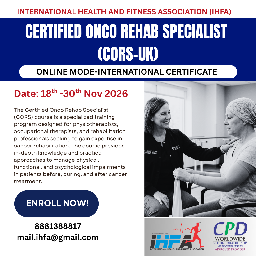 Certified Onco Rehab Specialist  (CORS-UK)